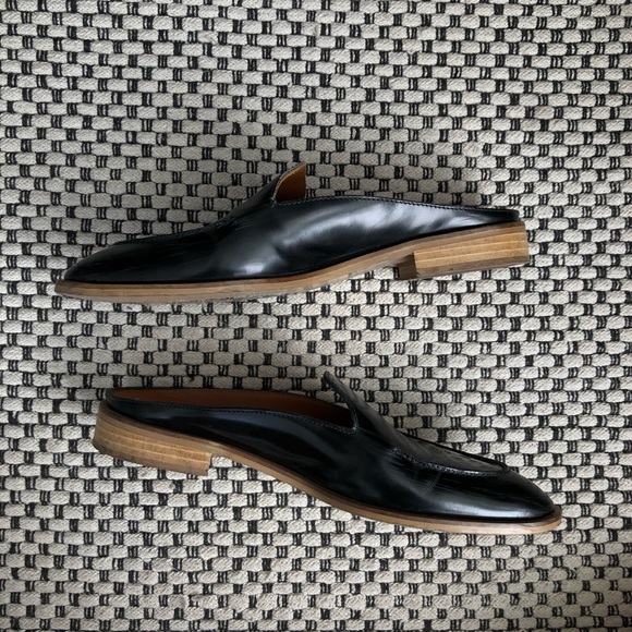 Everlane Modern Loafer Mule Buffed Black 8 - Picture 9 of 13